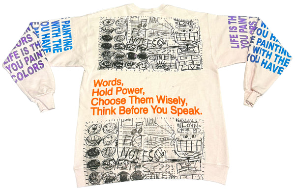 Words Hold Power Crewneck (Size M)