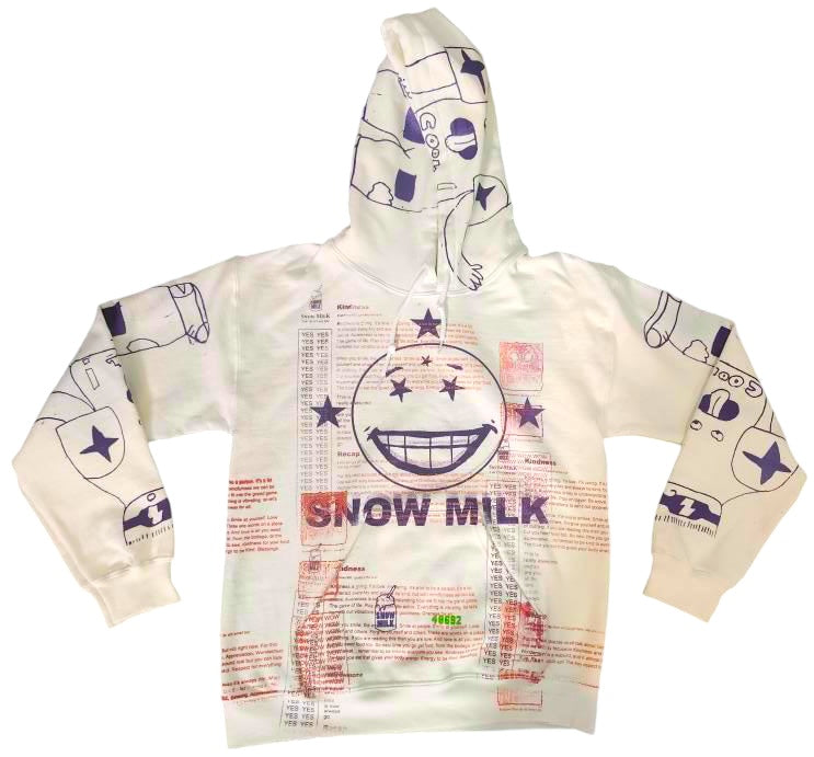 Snow Milk Kindness Hoodie (Size Small)