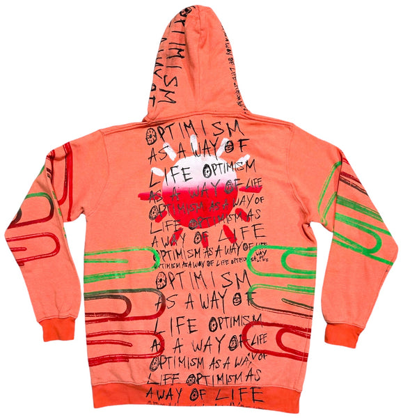 Optimism As A Way Of Life Hoodie (Size Large)