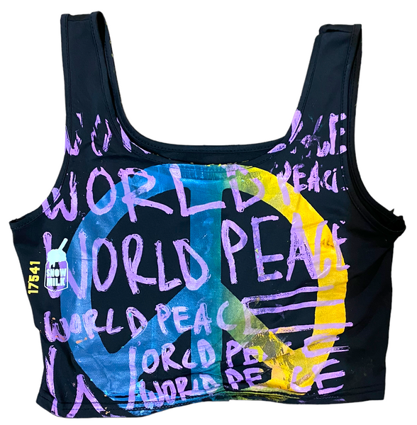 World Peace Crop Top (Size Large)