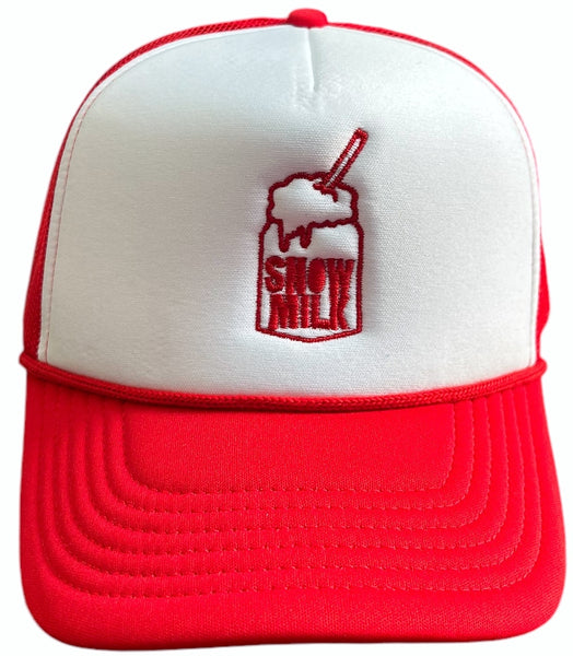 Snow Milk Foam Mesh-Back Trucker Hat