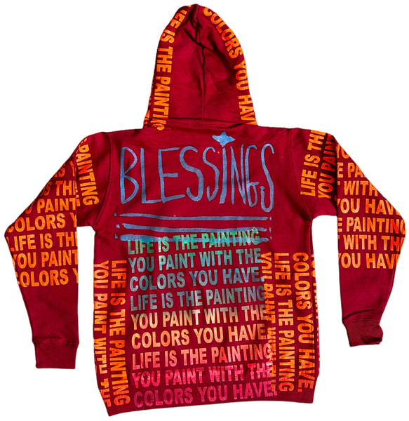 Life Is The Painting You Paint Hoodie (Size Small)