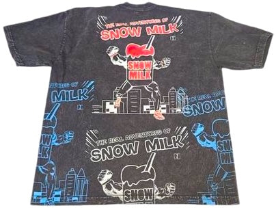 Snow Milk Comic Book 6.5oz Tee (Size Large)