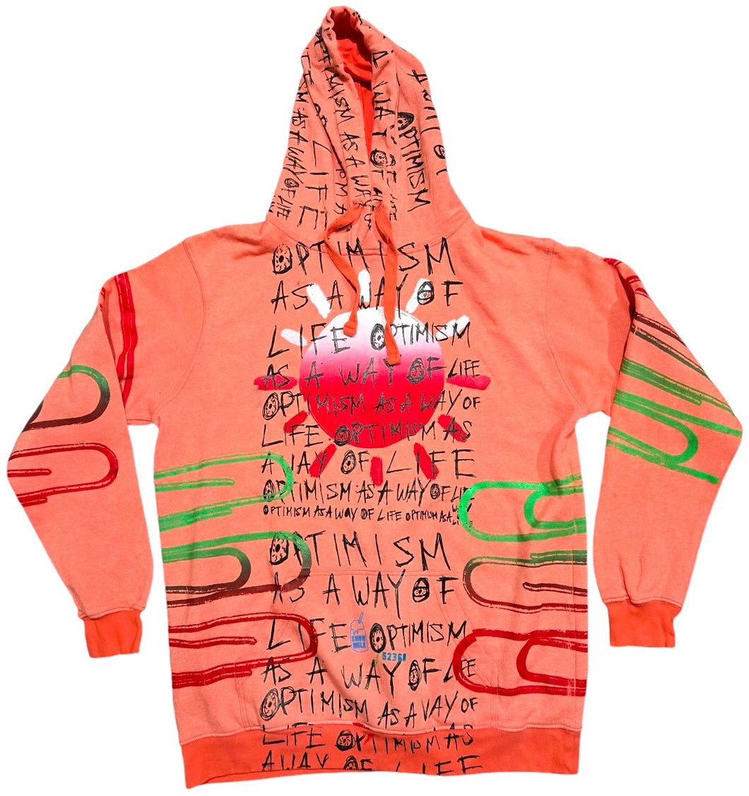 Optimism As A Way Of Life Hoodie (Size Large)