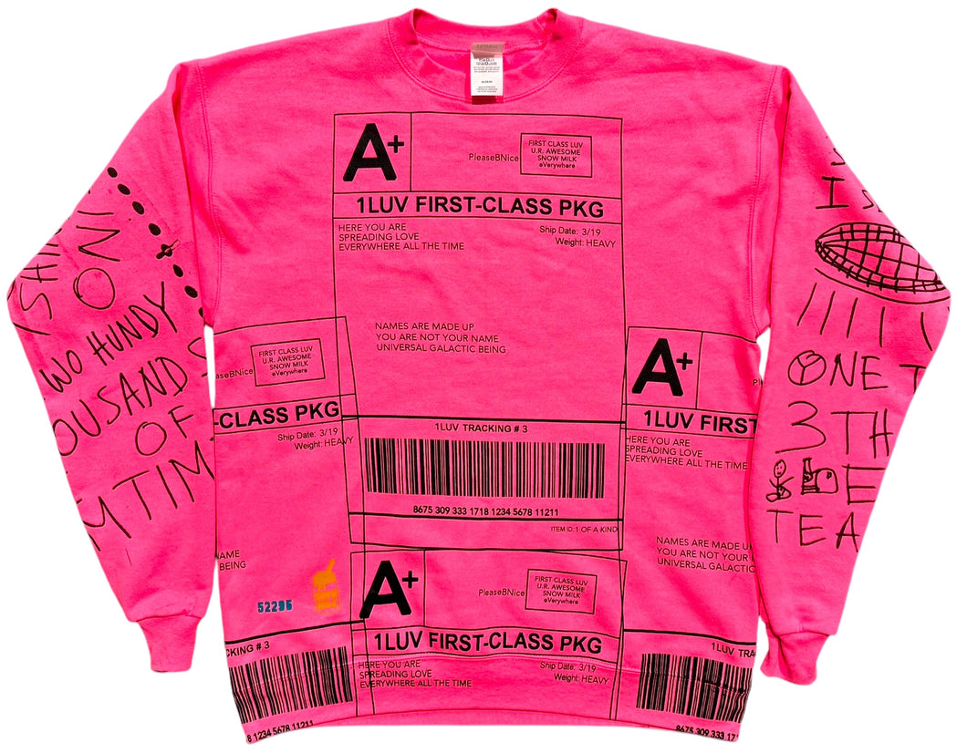 Positive Shipping Label Crewneck (Size Medium)