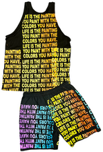 Load image into Gallery viewer, Life Is The Painting You Paint Tank Top &amp; Shorts Set (Size XL)
