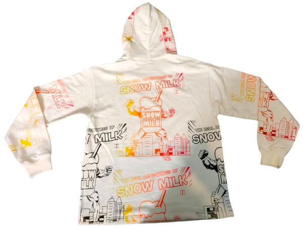 Snow Milk Comic Book 12oz Hoodie (Size Medium)