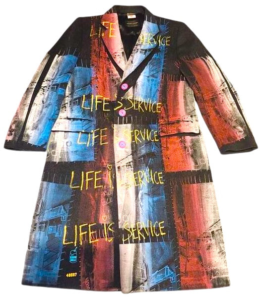 Life Is Service Custom Overcoat (Size Medium)