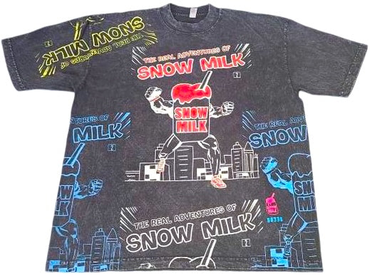 Snow Milk Comic Book 6.5oz Tee (Size Large)