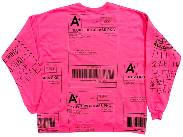 Positive Shipping Label Crewneck (Size XL)