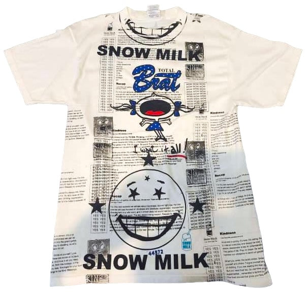 Snow Milk Kindness Brat Vintage 90's Tee (Size Large)