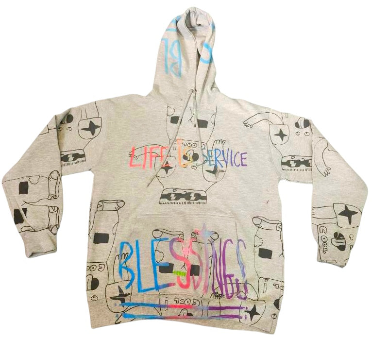 Life Is Service Hoodie (Size Large)