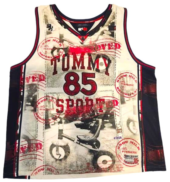 Stamp To All X Tommy Sport Basketball Jersey (Size 2XL)