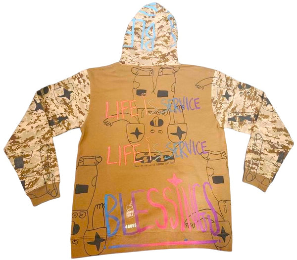 Life Is Service Hoodie (Size Medium)