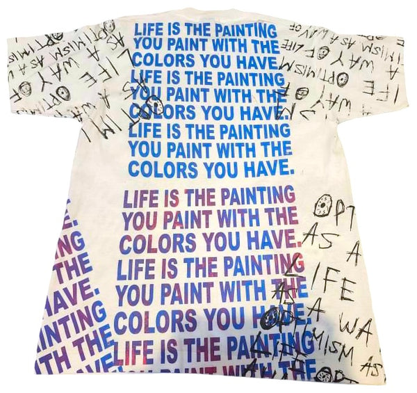 Life Is The Painting You Paint Vintage Clown Tee (Large)