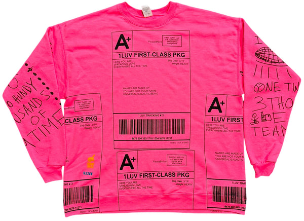 Positive Shipping Label Crewneck (Size XL)