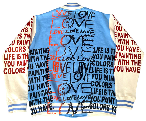 Love Love Love Varsity Jacket (Size Medium)