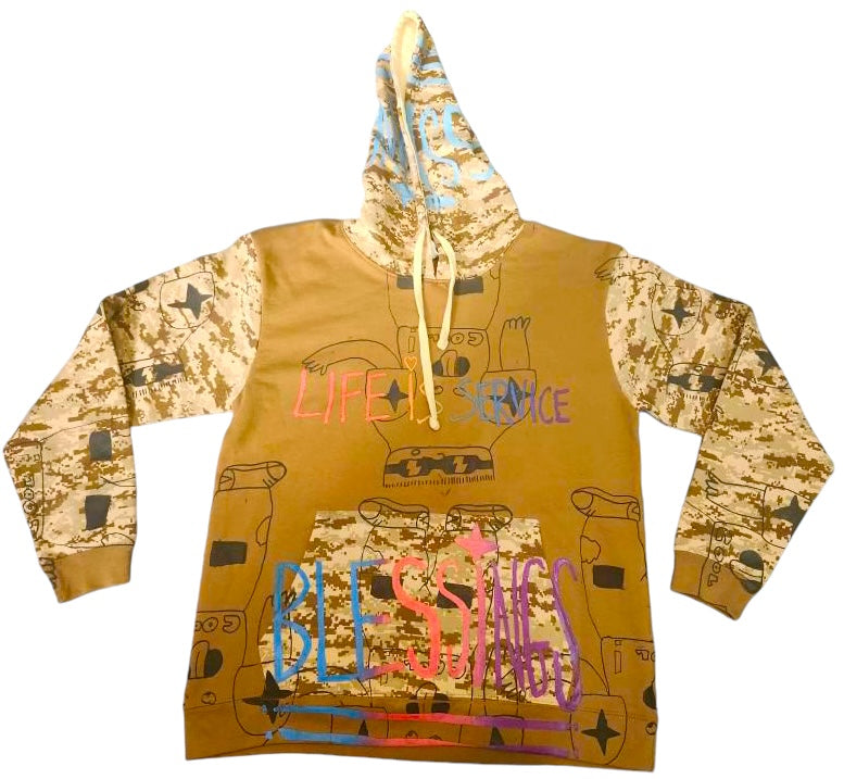 Life Is Service Hoodie (Size Medium)