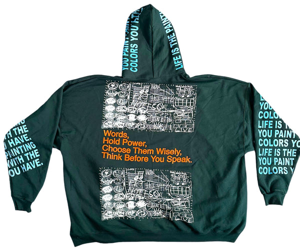 Words Hold Power Hoodie (Size 5XL)