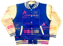 Load image into Gallery viewer, Positive Shipping Label Varsity Jacket (Size Large)
