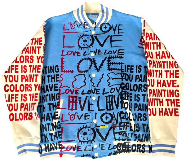 Love Love Love Varsity Jacket (Size Medium)