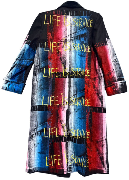 Life Is Service Custom Overcoat (Size Medium)