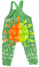 Load image into Gallery viewer, Optimism As A Way Of Life Toddler Overalls (Size 16 Months)
