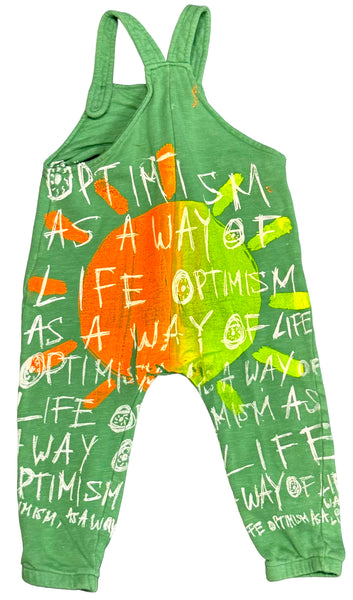 Optimism As A Way Of Life Toddler Overalls (Size 16 Months)