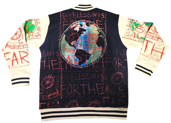 Earth Blessings Varsity Jacket (Size Medium)