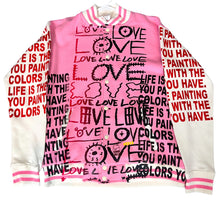 Load image into Gallery viewer, Love Love Love Varsity Jacket (Size Large)
