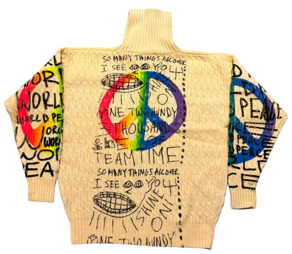 World Peace Vintage Sweatshirt (Size Small)