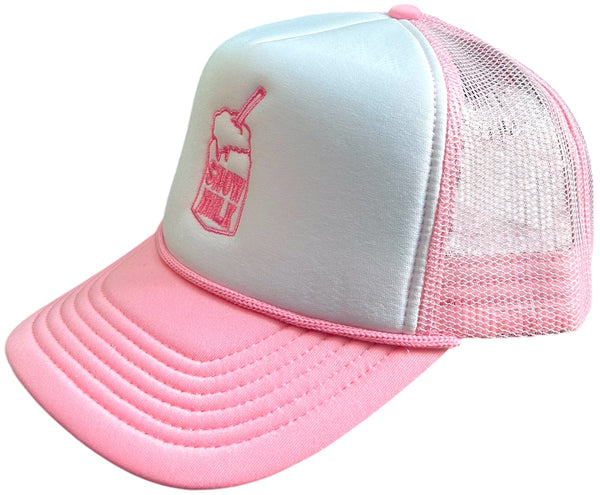 Snow Milk Foam Mesh-Back Trucker Hat