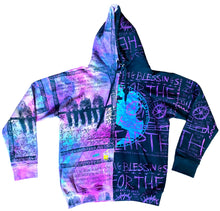 Load image into Gallery viewer, Enjoy Your Dreams Split Color Tie Dye Hoodie (Size M)
