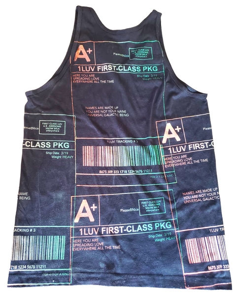 Positive Shipping Label Tank (Size Large)