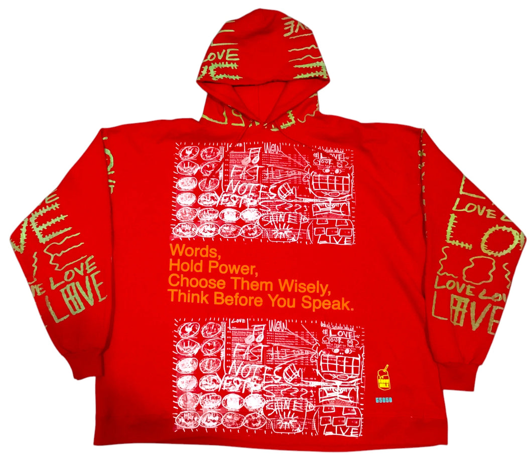 Words Hold Power Hoodie (Size 3XL)