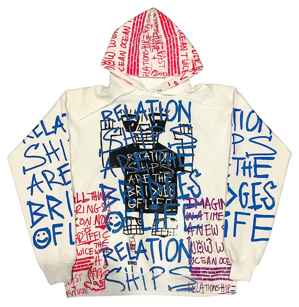 Relationships Are The Bridges Of Life Hoodie (Size Medium)