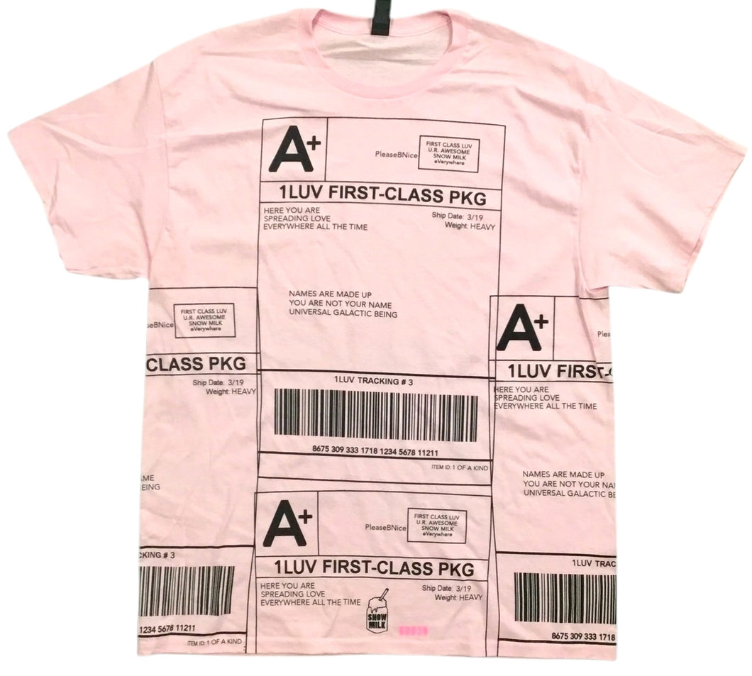 Positive Shipping Label Tee (Size Large)