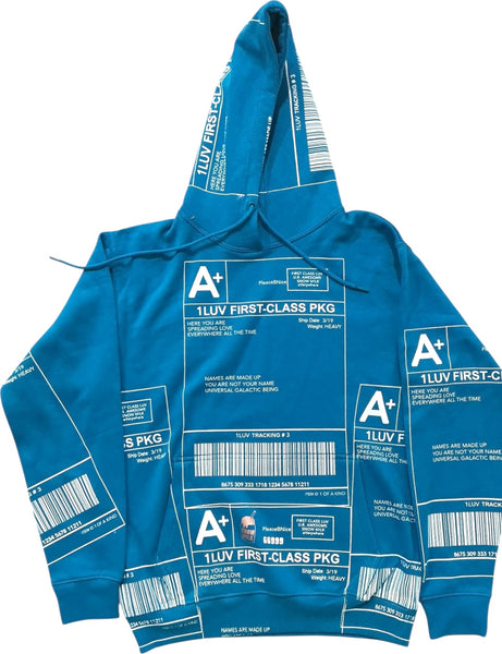 Positive Shipping Label Hoodie (Size M)