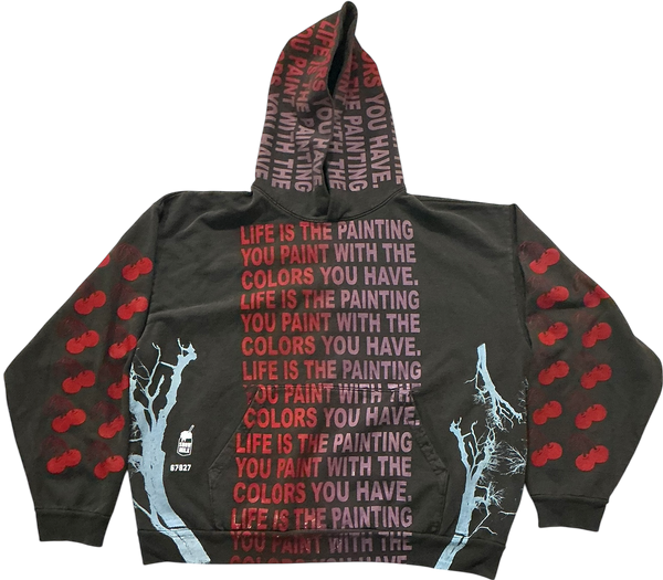 Life Is The Painting You Paint 14.oz  Hoodie (2XL)