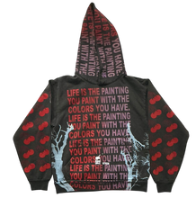 Load image into Gallery viewer, Life Is The Painting You Paint 14.oz  Hoodie (Small)
