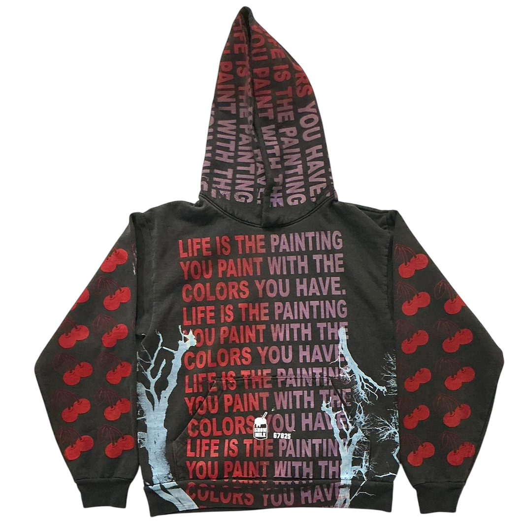 Life Is The Painting You Paint 14.oz  Hoodie (Small)