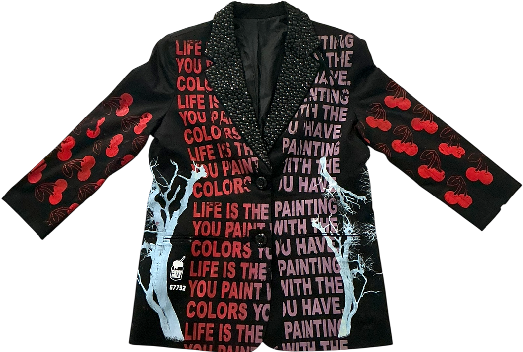 Life Is The Painting You Paint Blazer (Small)