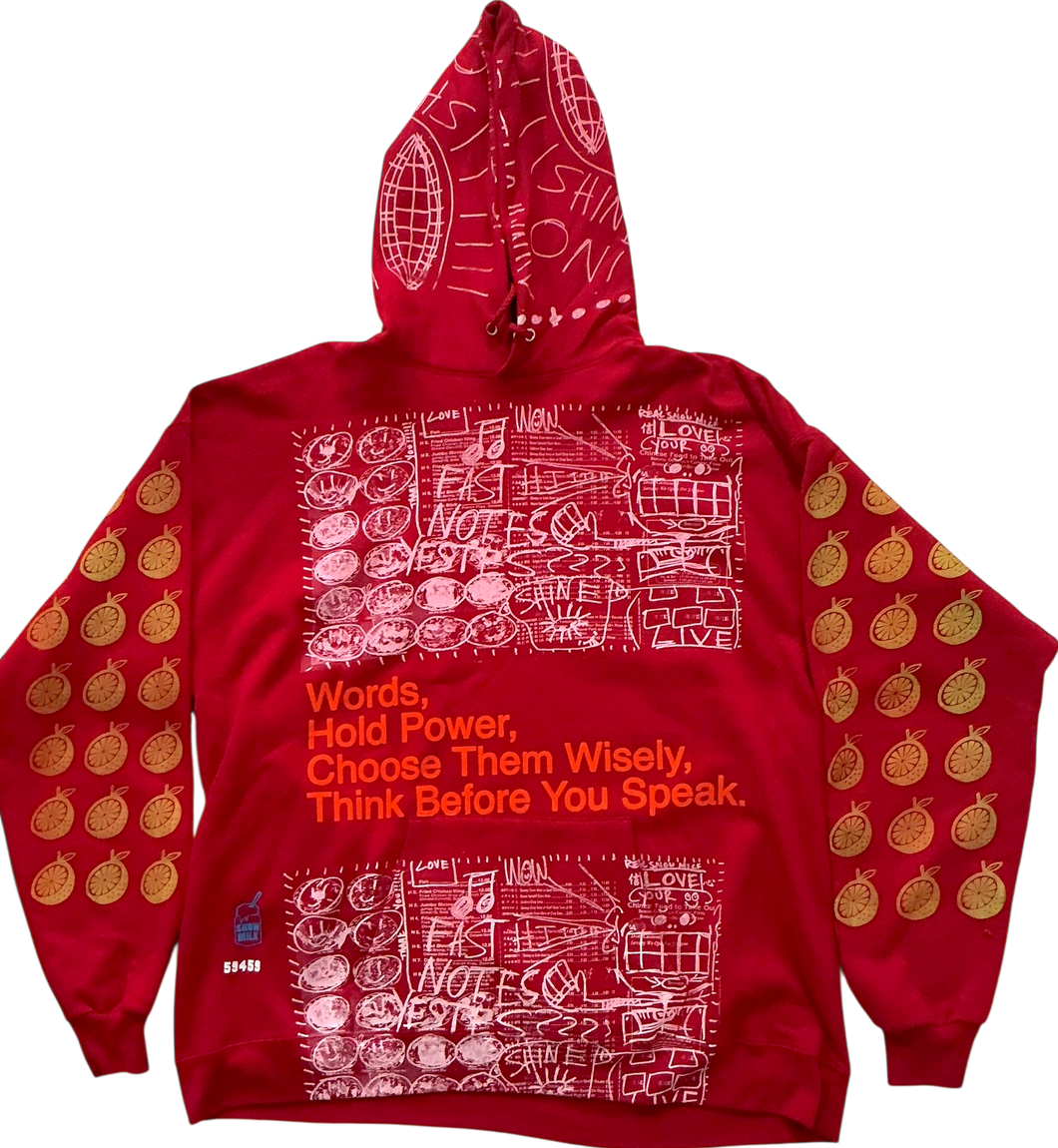 Words Hold Power Hoodie (Size XL)