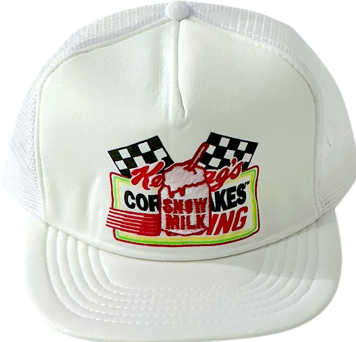 Snow Milk Foam Mesh-Back Trucker Hat