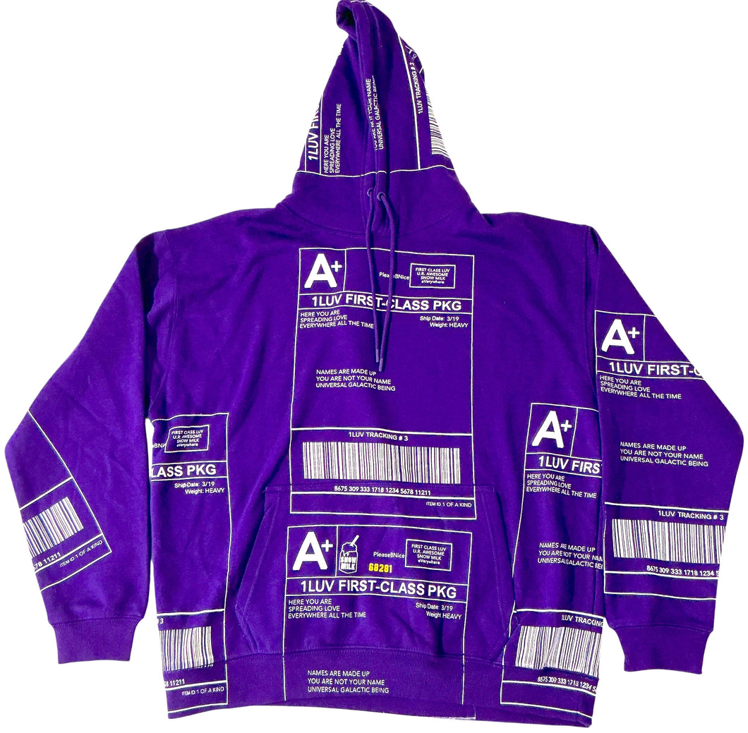 Positive Shipping Label Hoodie (Size 2XL)