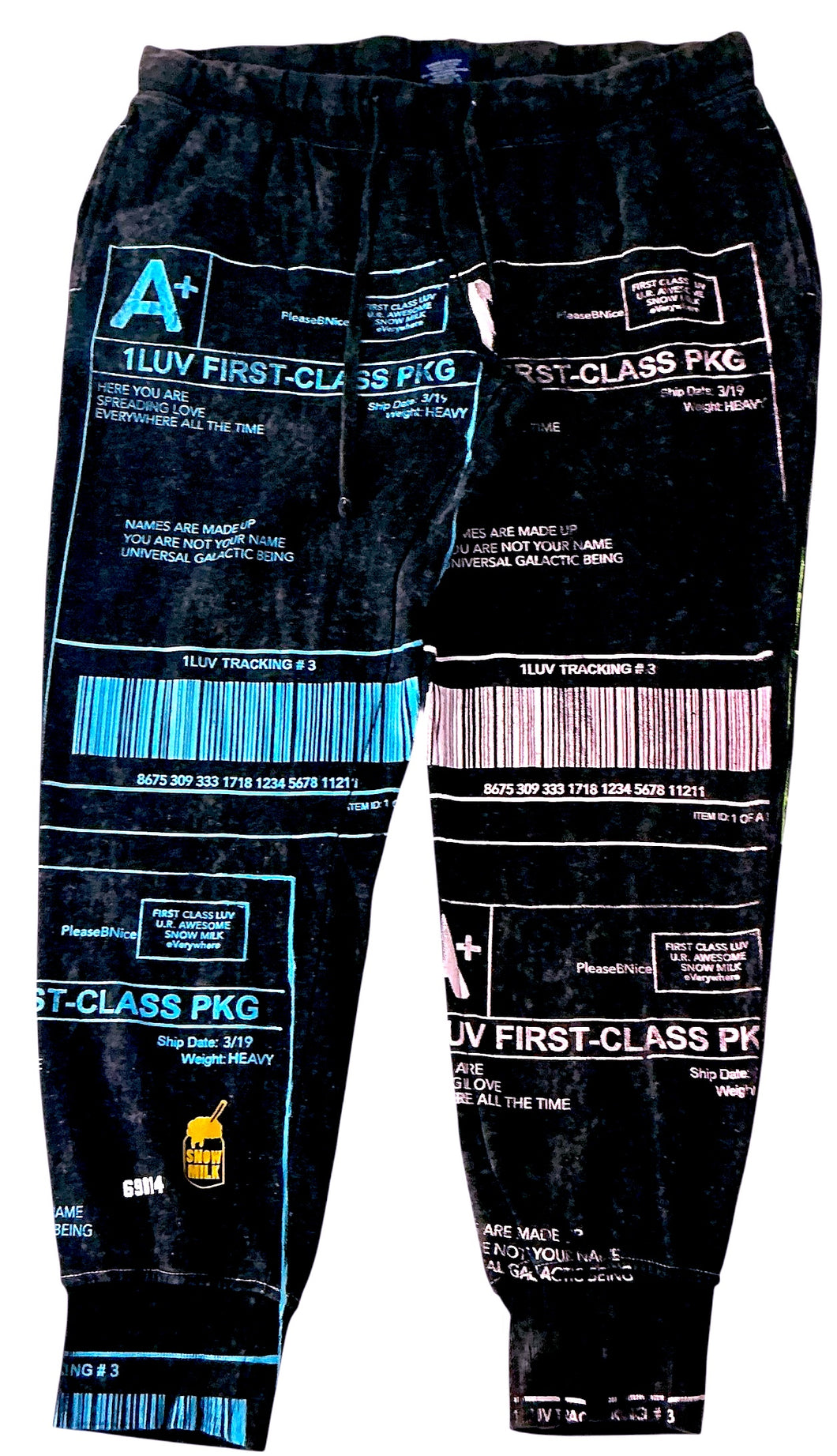 Positive Shipping Label Sweatpants (Women's Size Large)