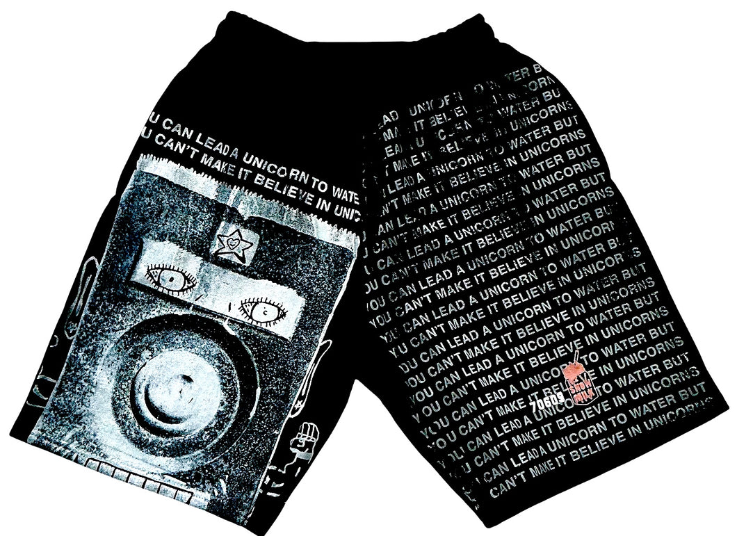 Unicorns To Water Shorts (Size Small)