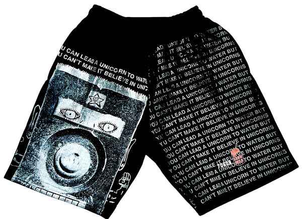 Unicorns To Water Shorts (Size Small)