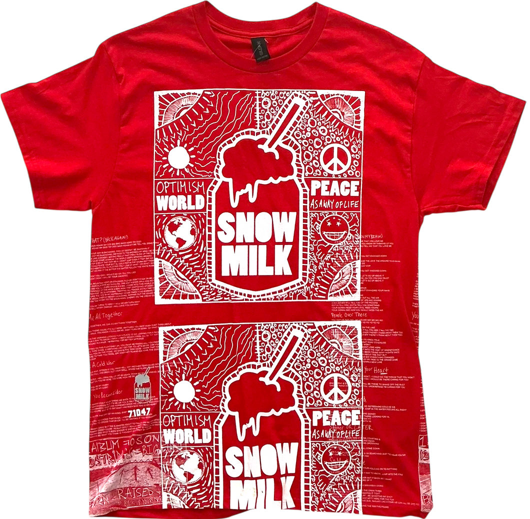 Optimism World Peace As A Way Of Life (The Wearable Album) Tee (Size Medium)