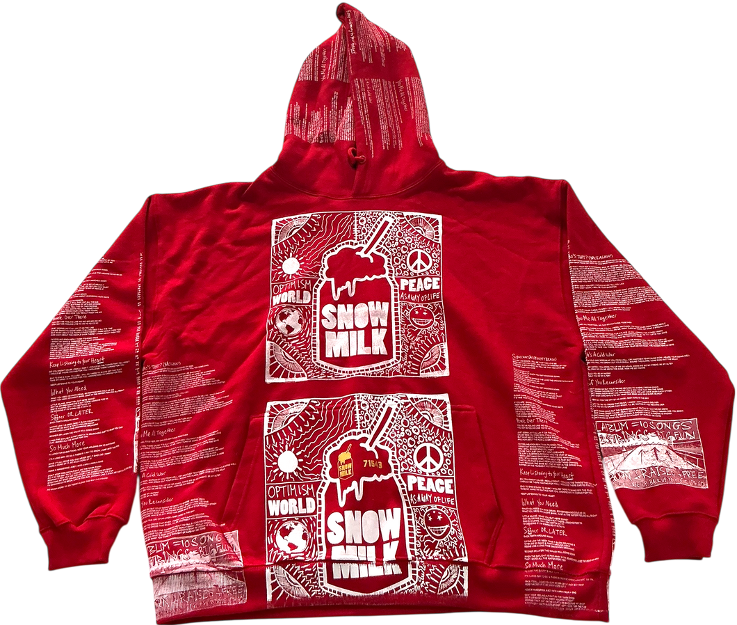 Optimism World Peace As A Way Of Life (The Wearable Album) Hoodie (Size 3XL)